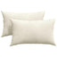 Sofapuder 2 pcs Creme 50 x 30 cm Velourstof