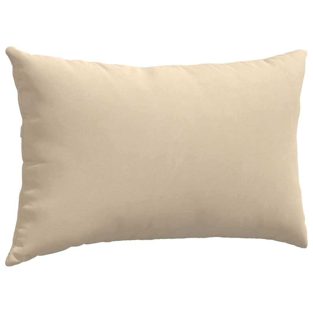 Sofapuder 2 stk. Stof Creme 50 x 30 cm