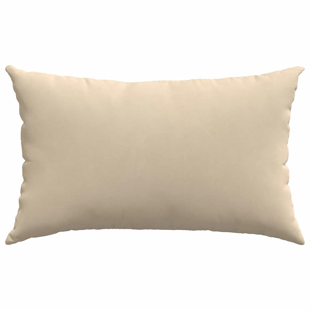 Sofapuder 2 stk. Stof Creme 50 x 30 cm