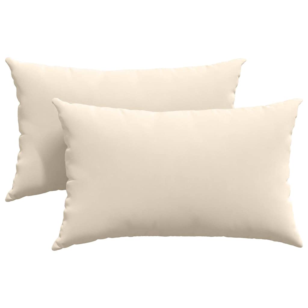 Sofapuder 2 stk. Stof Beige 50 x 30 cm
