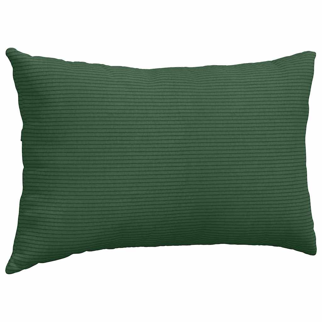 Sofapuder 2 pcs Mørkegrøn 50 x 30 cm Velourstof