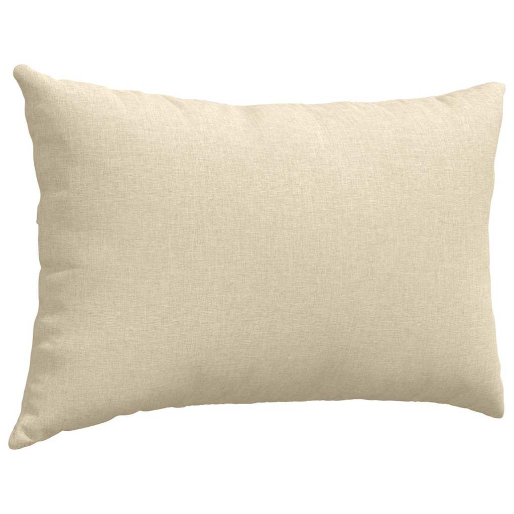 Sofapuder 2 stk. Stof Creme 60 x 40 cm