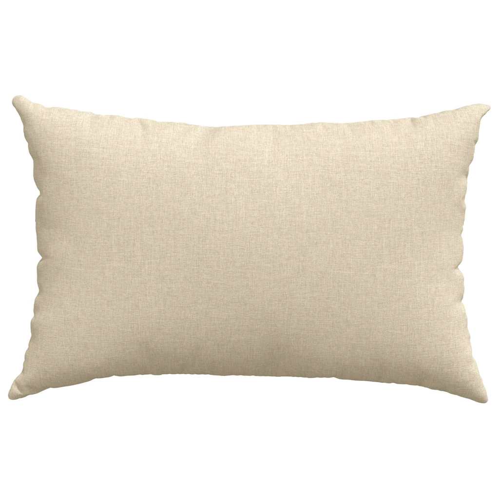 Sofapuder 2 stk. Stof Creme 60 x 40 cm