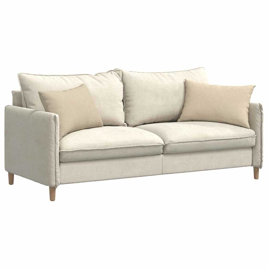 Sofapuder 2 stk. Stof Creme 60 x 40 cm