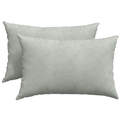 Sofapuder 2 pcs Lysegrå 60 x 40 cm Velourstof