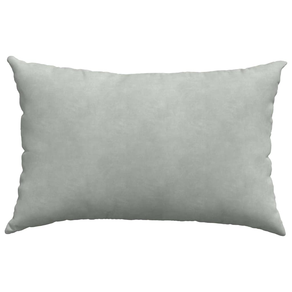 Sofapuder 2 pcs Lysegrå 60 x 40 cm Velourstof