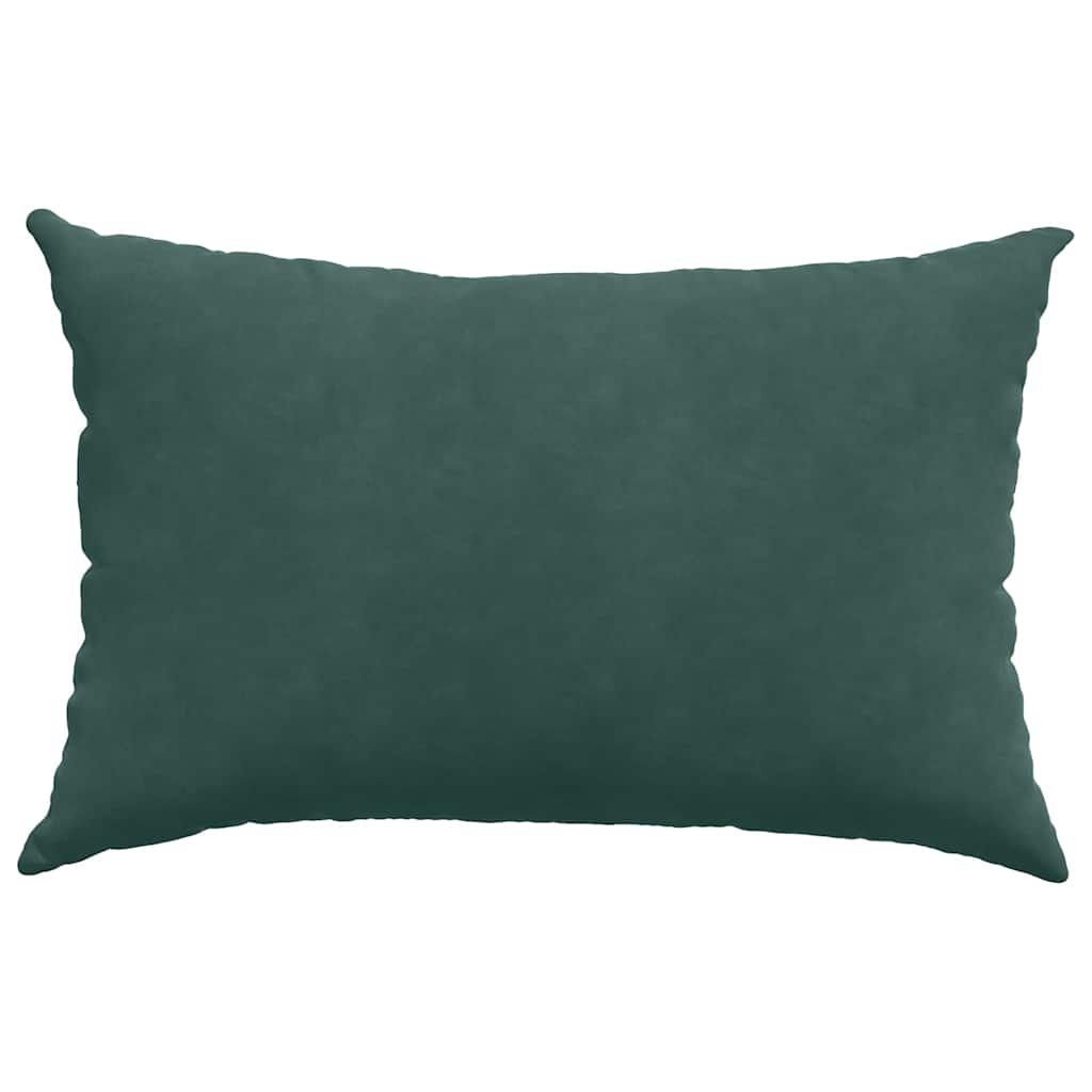 Sofapuder 2 pcs Mørkegrøn 60 x 40 cm Velourstof