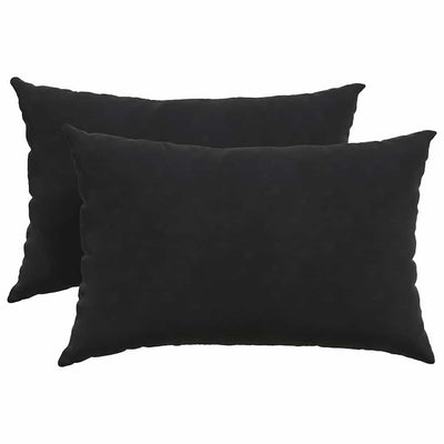 Sofapuder 2 pcs Sort 60 x 40 cm Velourstof