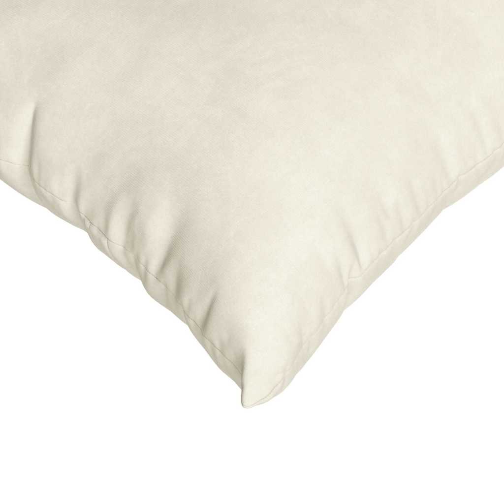 Sofapuder 2 pcs Creme 60 x 40 cm Velourstof