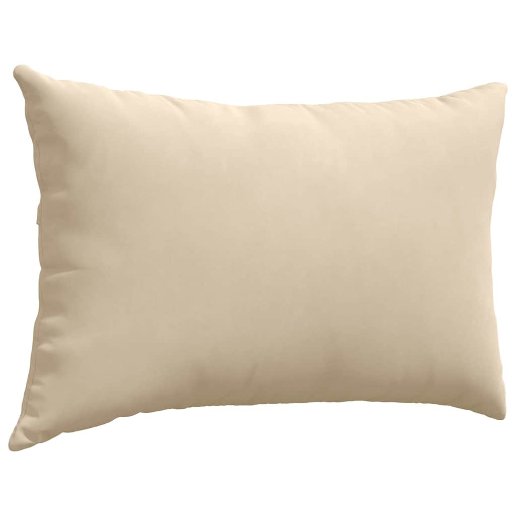 Sofapuder 2 stk. Stof Creme 60 x 40 cm