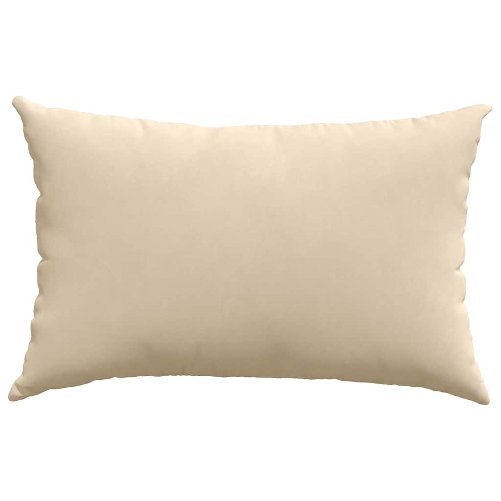 Sofapuder 2 stk. Stof Creme 60 x 40 cm