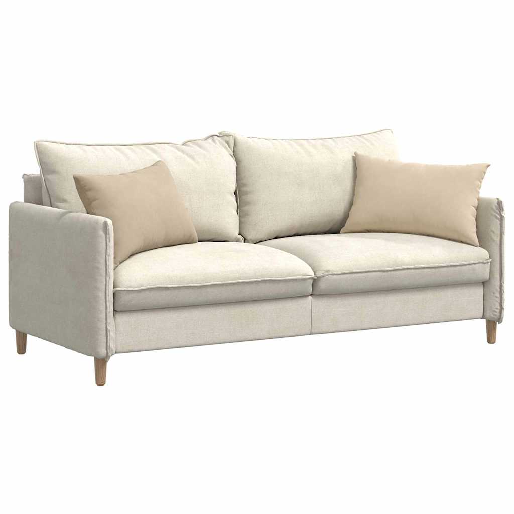 Sofapuder 2 stk. Stof Creme 60 x 40 cm