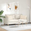 Sofapuder 2 stk. Stof Beige 60 x 40 cm