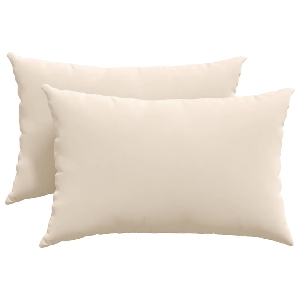 Sofapuder 2 stk. Stof Beige 60 x 40 cm