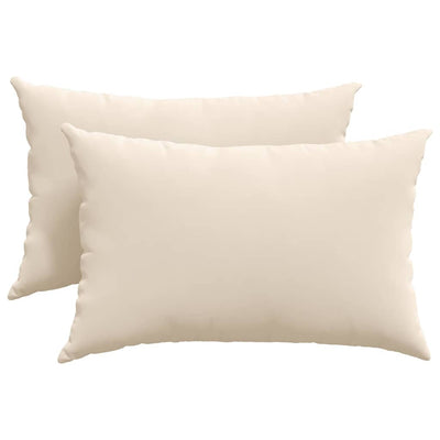 Sofapuder 2 stk. Stof Beige 60 x 40 cm