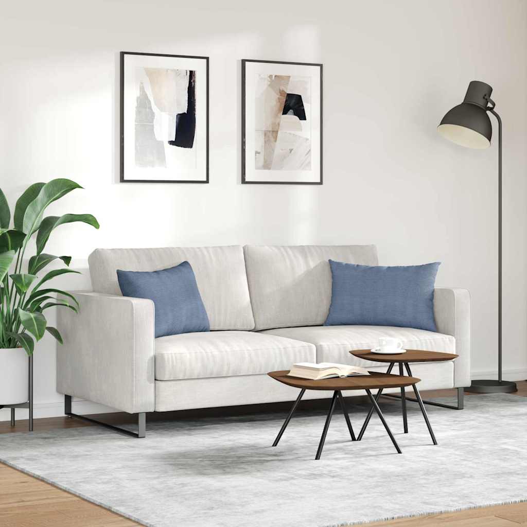 Sofapuder 2 pcs Blå 60 x 40 cm Velourstof