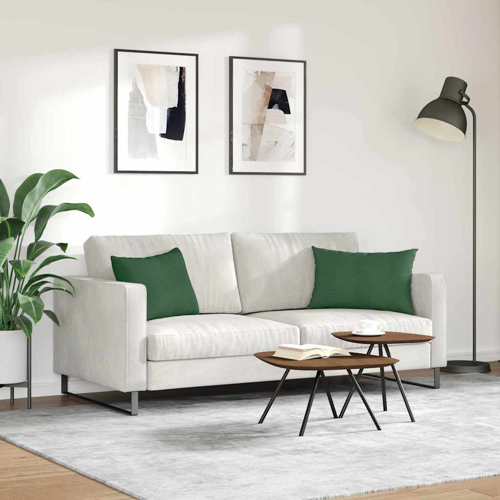 Sofapuder 2 pcs Mørkegrøn 60 x 40 cm Velourstof
