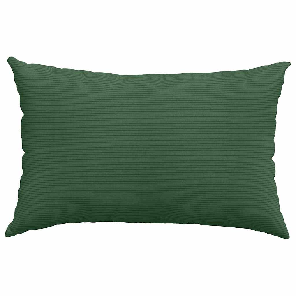 Sofapuder 2 pcs Mørkegrøn 60 x 40 cm Velourstof