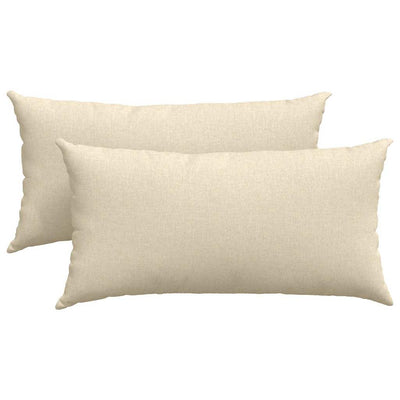 Sofapuder 2 stk. Stof Creme 80 x 40 cm
