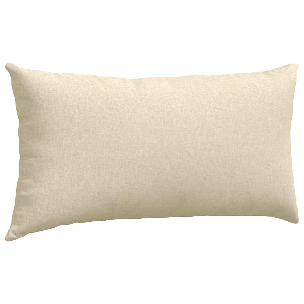 Sofapuder 2 stk. Stof Creme 80 x 40 cm