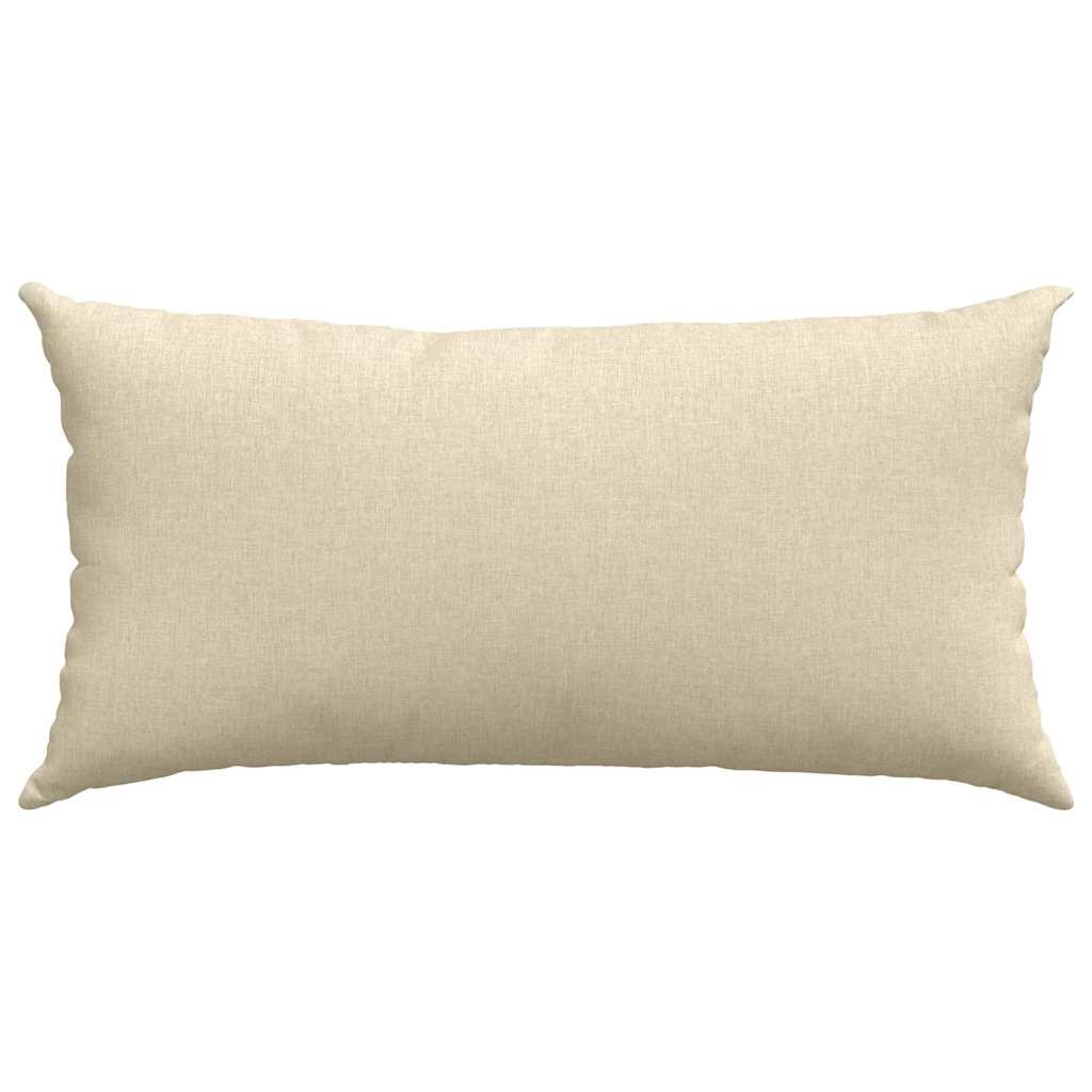 Sofapuder 2 stk. Stof Creme 80 x 40 cm