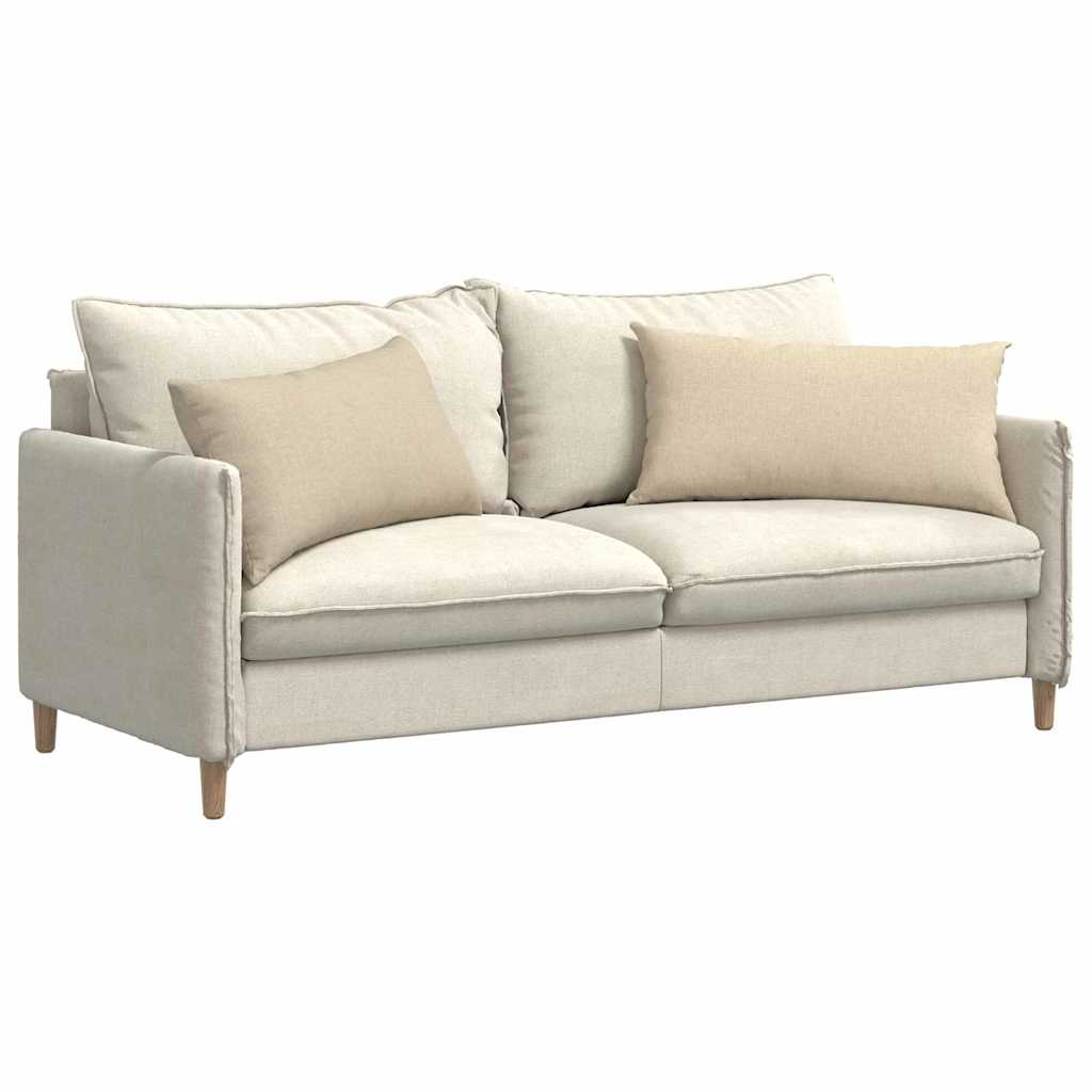 Sofapuder 2 stk. Stof Creme 80 x 40 cm