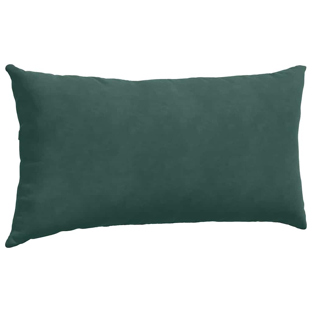 Sofapuder 2 pcs Mørkegrøn 80 x 40 cm Velourstof