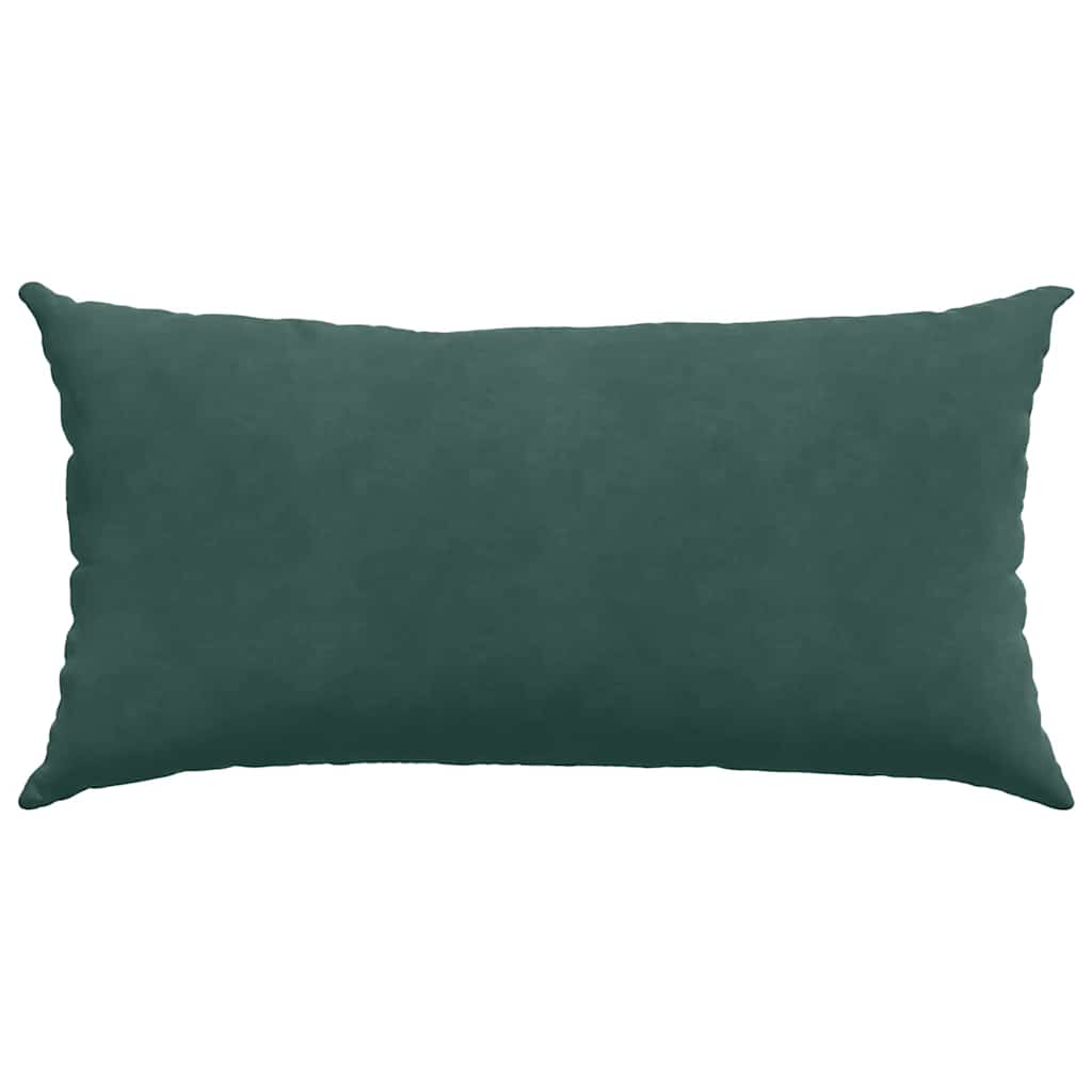 Sofapuder 2 pcs Mørkegrøn 80 x 40 cm Velourstof
