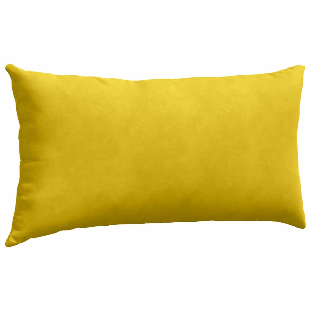 Sofapuder 2 pcs Gul 80 x 40 cm Velourstof