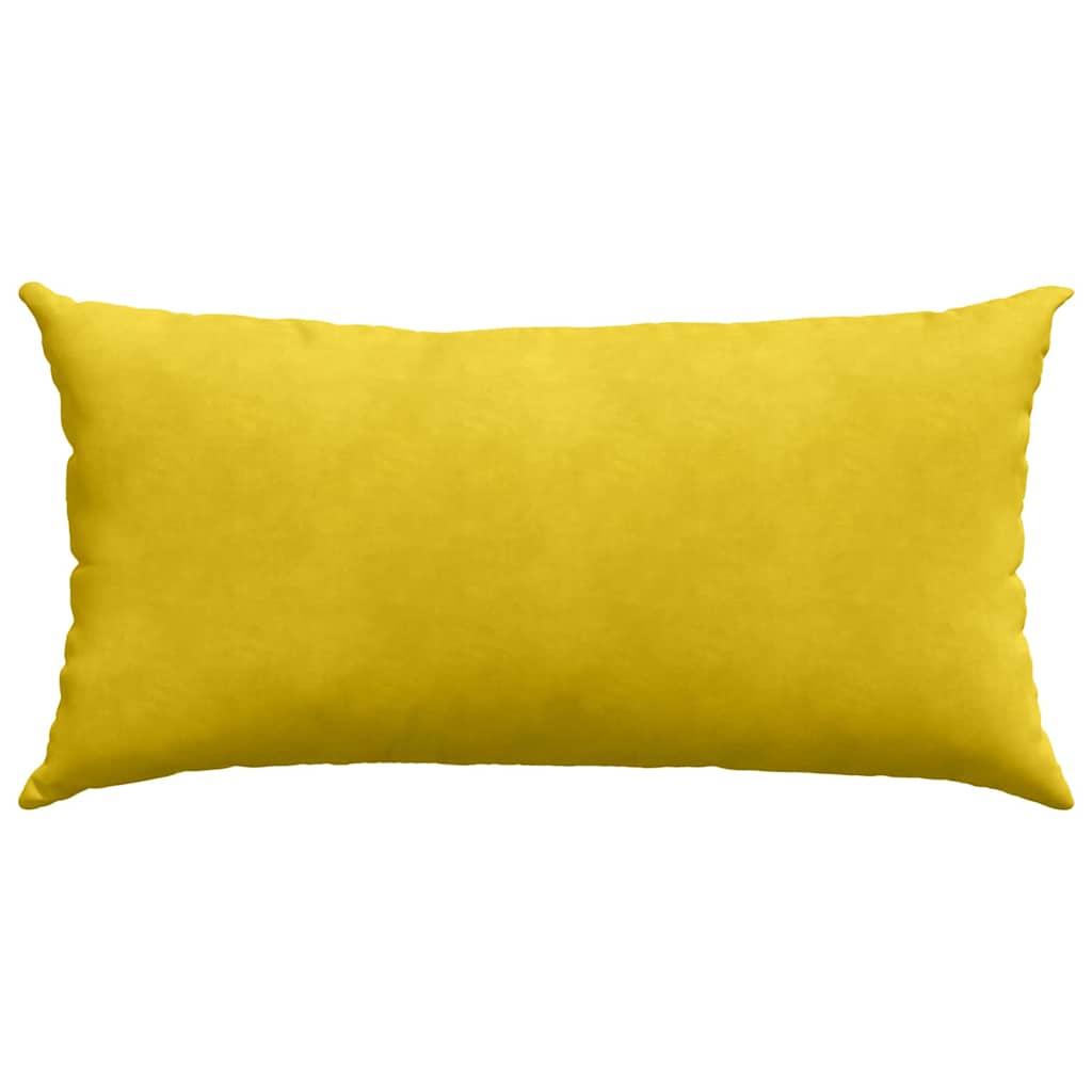 Sofapuder 2 pcs Gul 80 x 40 cm Velourstof