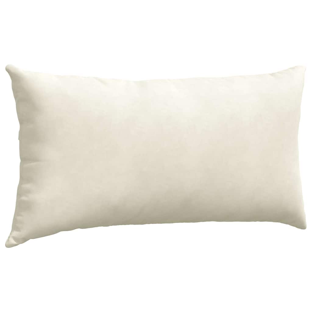 Sofapuder 2 pcs Creme 80 x 40 cm Velourstof