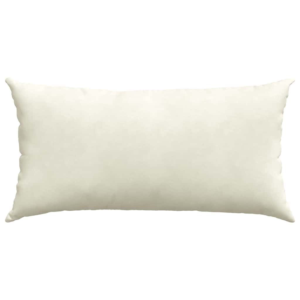 Sofapuder 2 pcs Creme 80 x 40 cm Velourstof