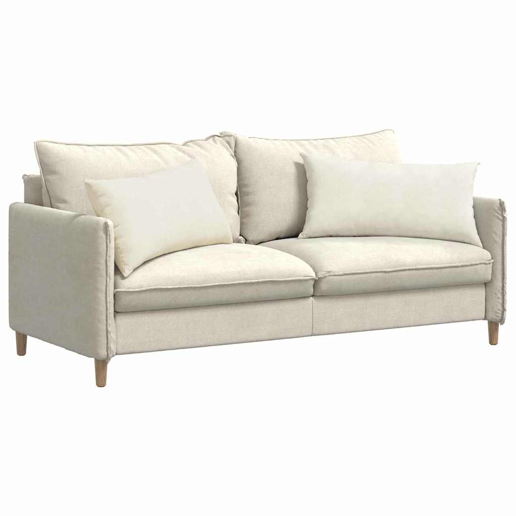 Sofapuder 2 pcs Creme 80 x 40 cm Velourstof
