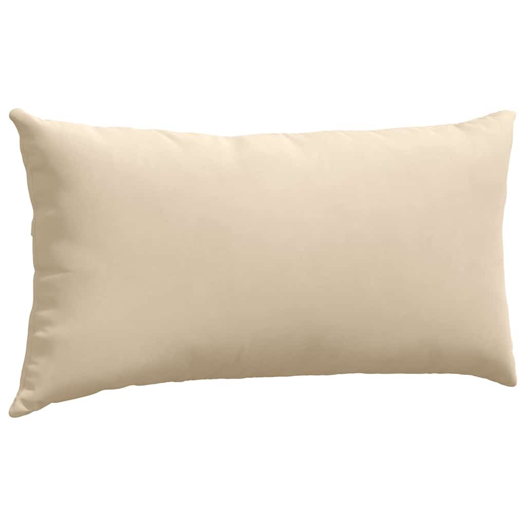 Sofapuder 2 stk. Stof Creme 80 x 40 cm