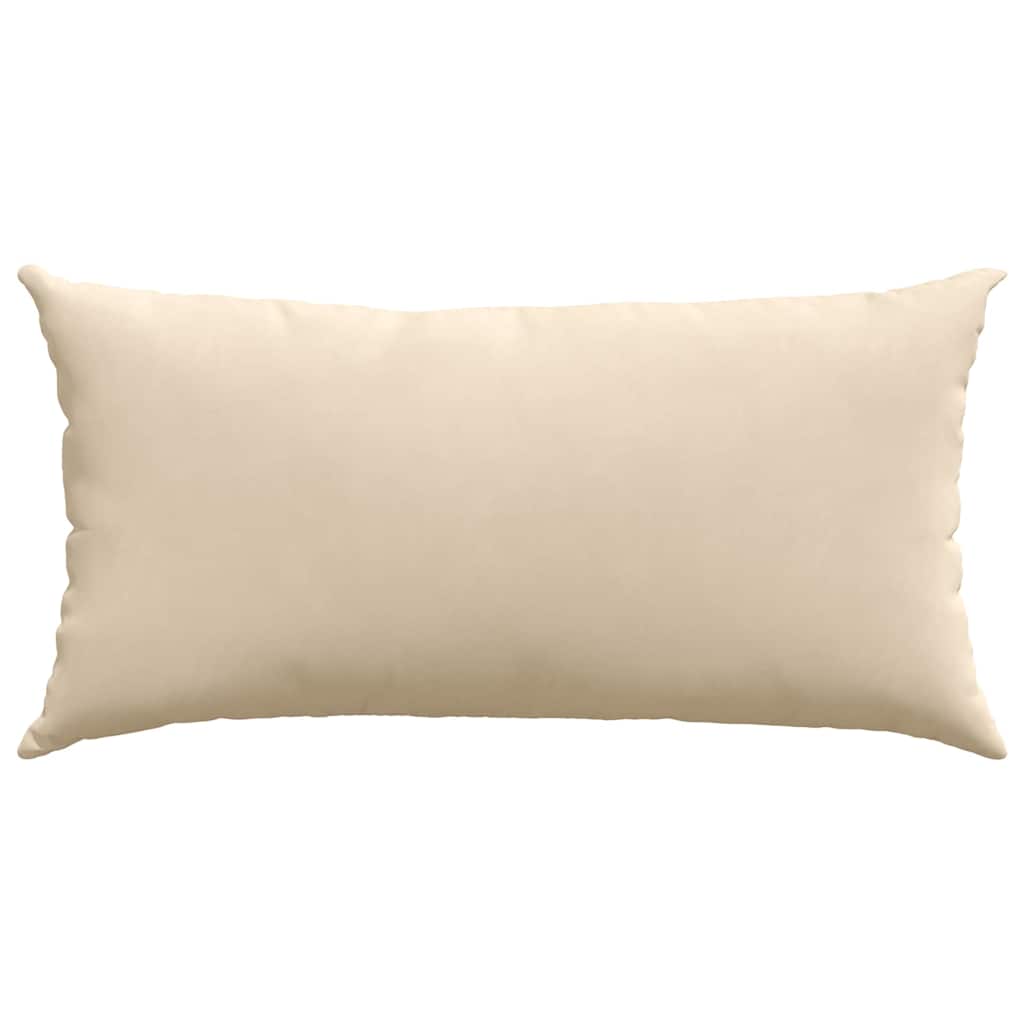 Sofapuder 2 stk. Stof Creme 80 x 40 cm