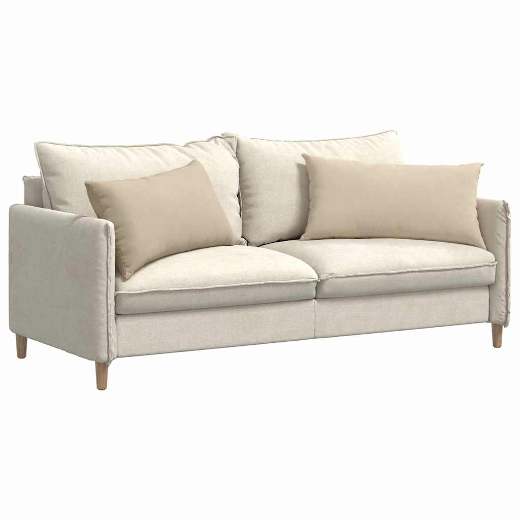 Sofapuder 2 stk. Stof Creme 80 x 40 cm
