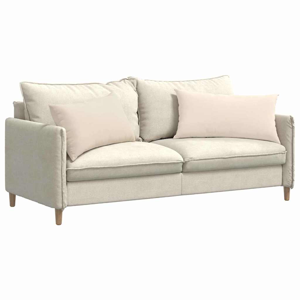 Sofapuder 2 stk. Stof Beige 80 x 40 cm