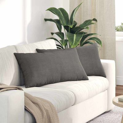 Sofapuder 2 pcs Lysegrå 80 x 40 cm Velourstof