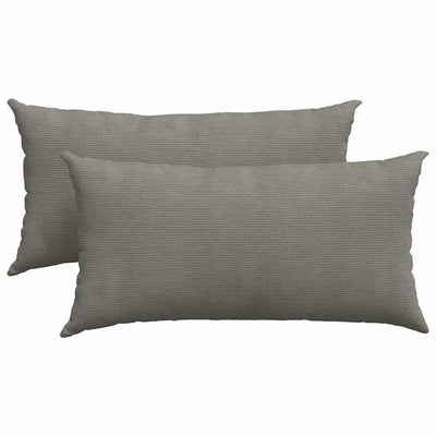 Sofapuder 2 pcs Lysegrå 80 x 40 cm Velourstof