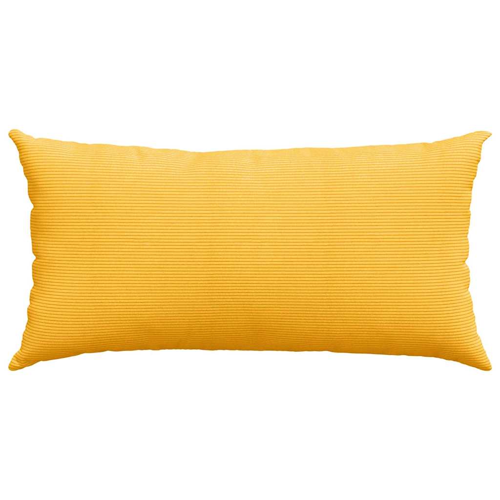 Sofapuder 2 pcs Lys Gul 80 x 40 cm Velourstof