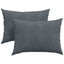 Sofapuder 2 pcs Mørkegrå 70 x 50 cm Velourstof