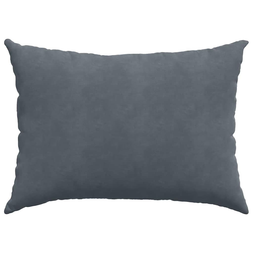 Sofapuder 2 pcs Mørkegrå 70 x 50 cm Velourstof