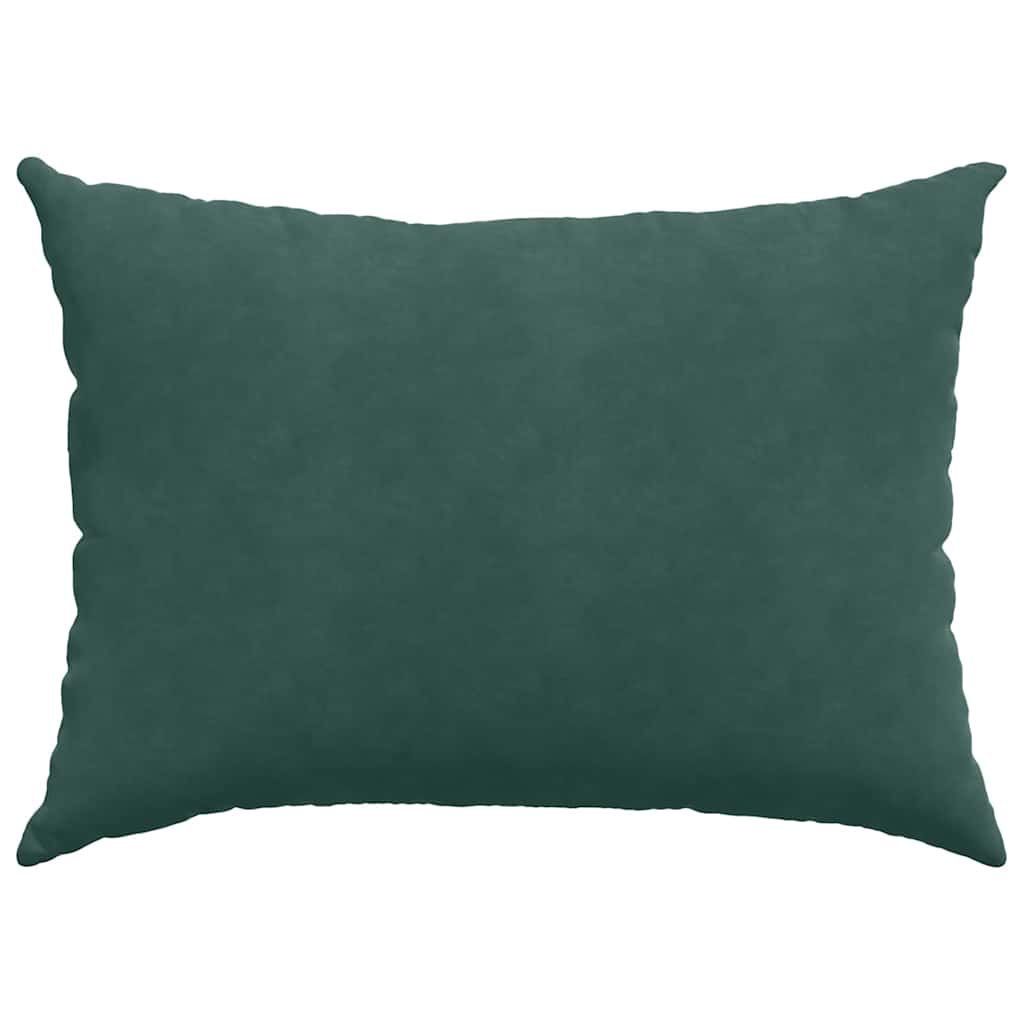 Sofapuder 2 pcs Mørkegrøn 70 x 50 cm Velourstof