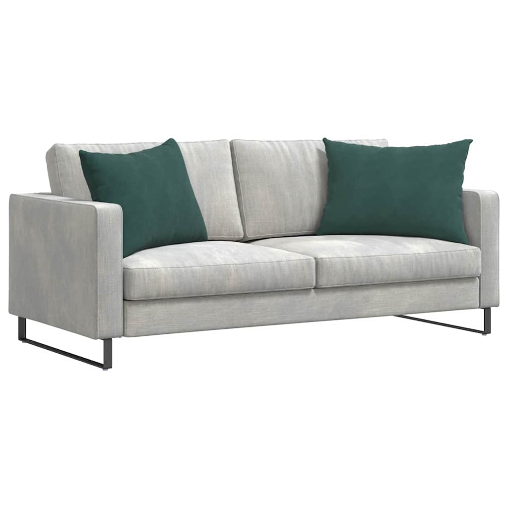 Sofapuder 2 pcs Mørkegrøn 70 x 50 cm Velourstof