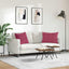 Sofapuder 2 pcs Vinrød 70 x 50 cm Velourstof