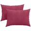 Sofapuder 2 pcs Vinrød 70 x 50 cm Velourstof