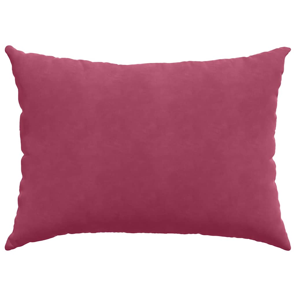 Sofapuder 2 pcs Vinrød 70 x 50 cm Velourstof