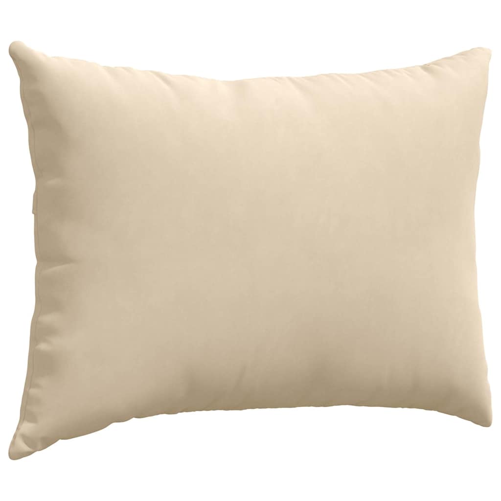 Sofapuder 2 stk. Stof Creme 70 x 50 cm