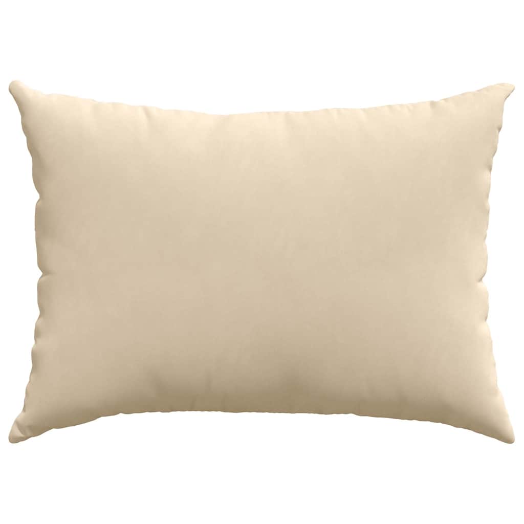 Sofapuder 2 stk. Stof Creme 70 x 50 cm