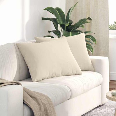 Sofapuder 2 stk. Stof Beige 70 x 50 cm